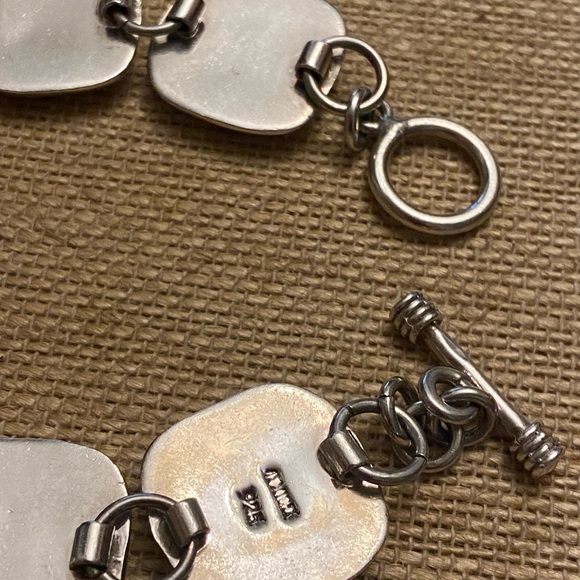 VTG Mexico Sterling Square Link Bracelet - Picture 6 of 9